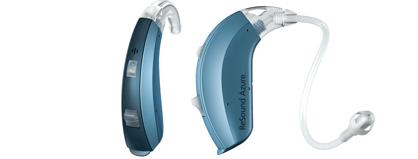 Pair of Azure LiNX hearing aids. 