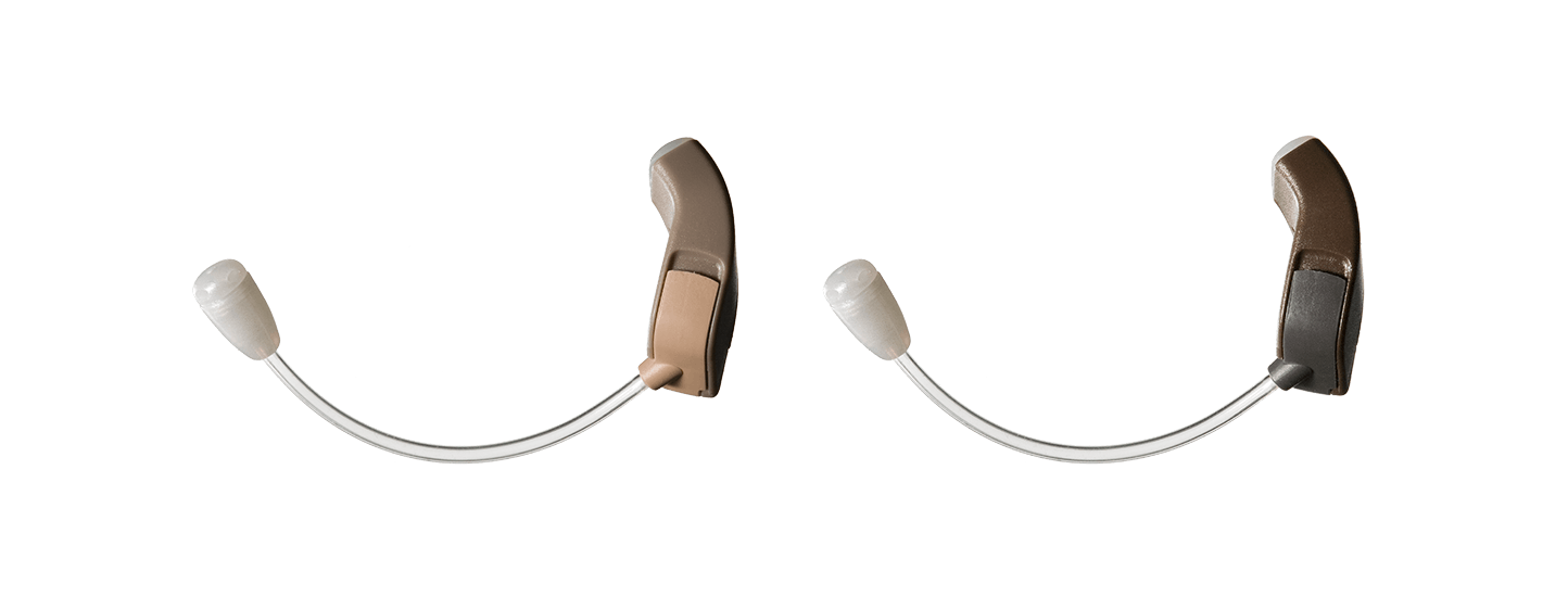 Pair of Be by ReSound hearing aids. 