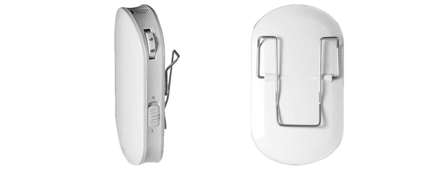 ReSound Clip bodyworn personal hearing system.  