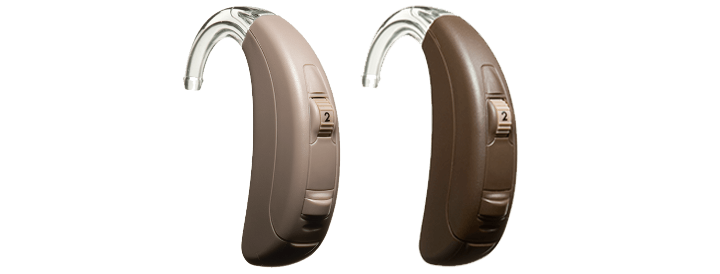 Pair of ReSound Essence hearing aids. 