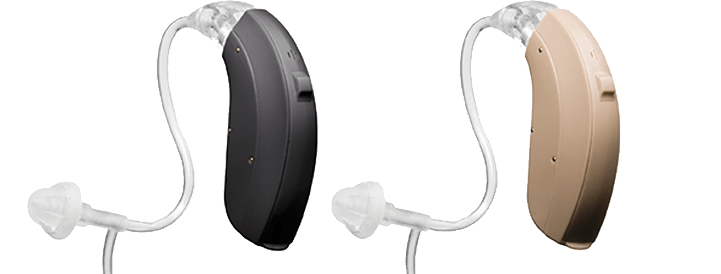 Pair of ReSound x-plore hearing aids. 
